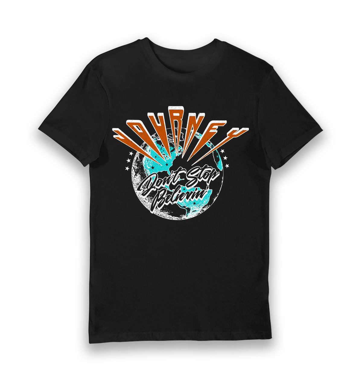 Black Printed T-shirt Front