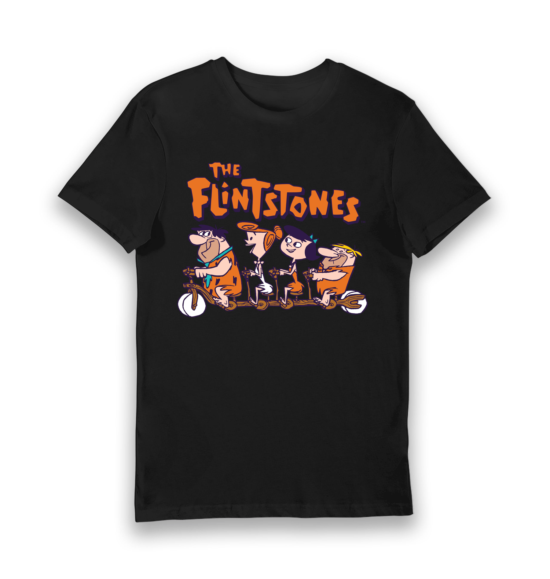 Black Printed T-shirt Front
