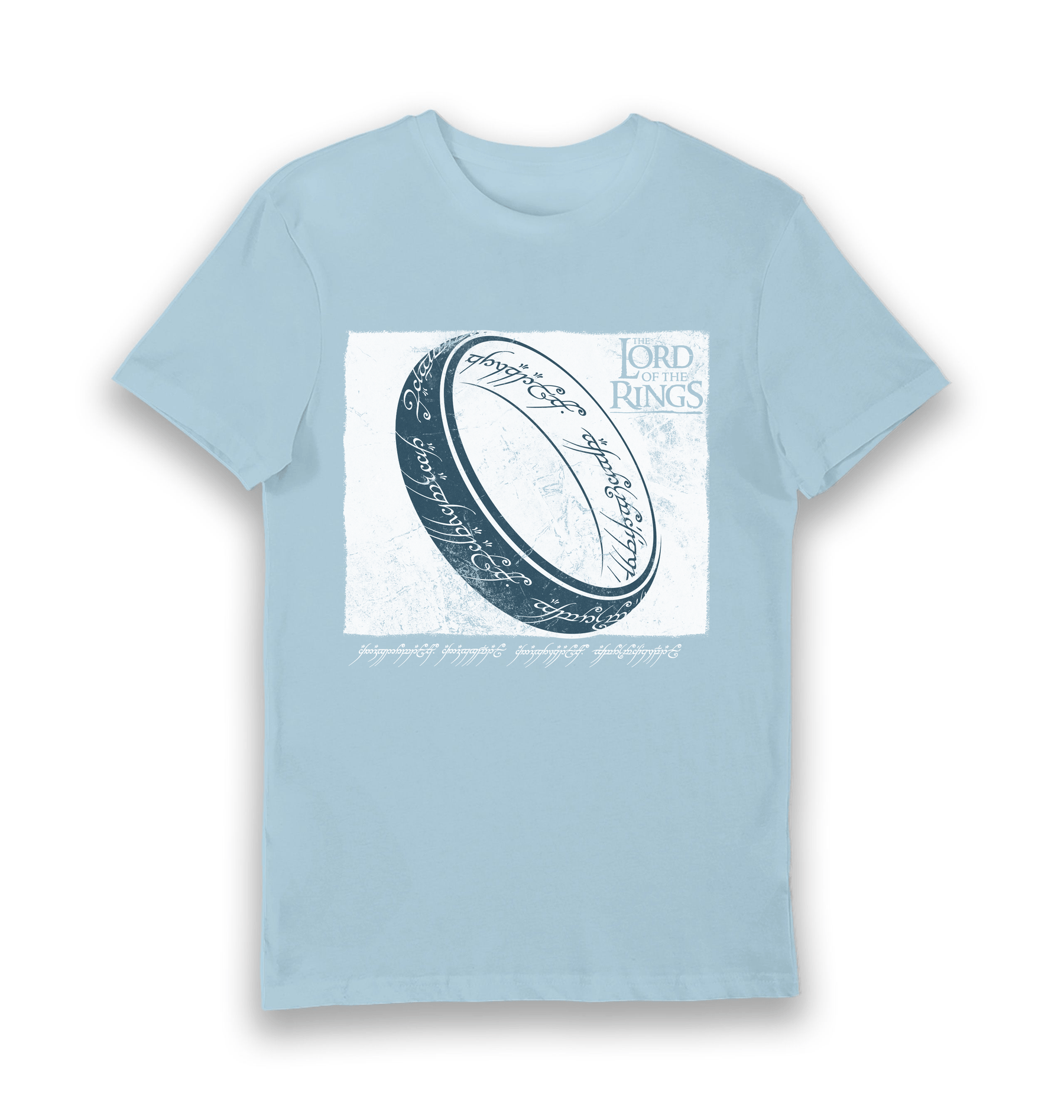 Light Blue Printed T-shirt Front