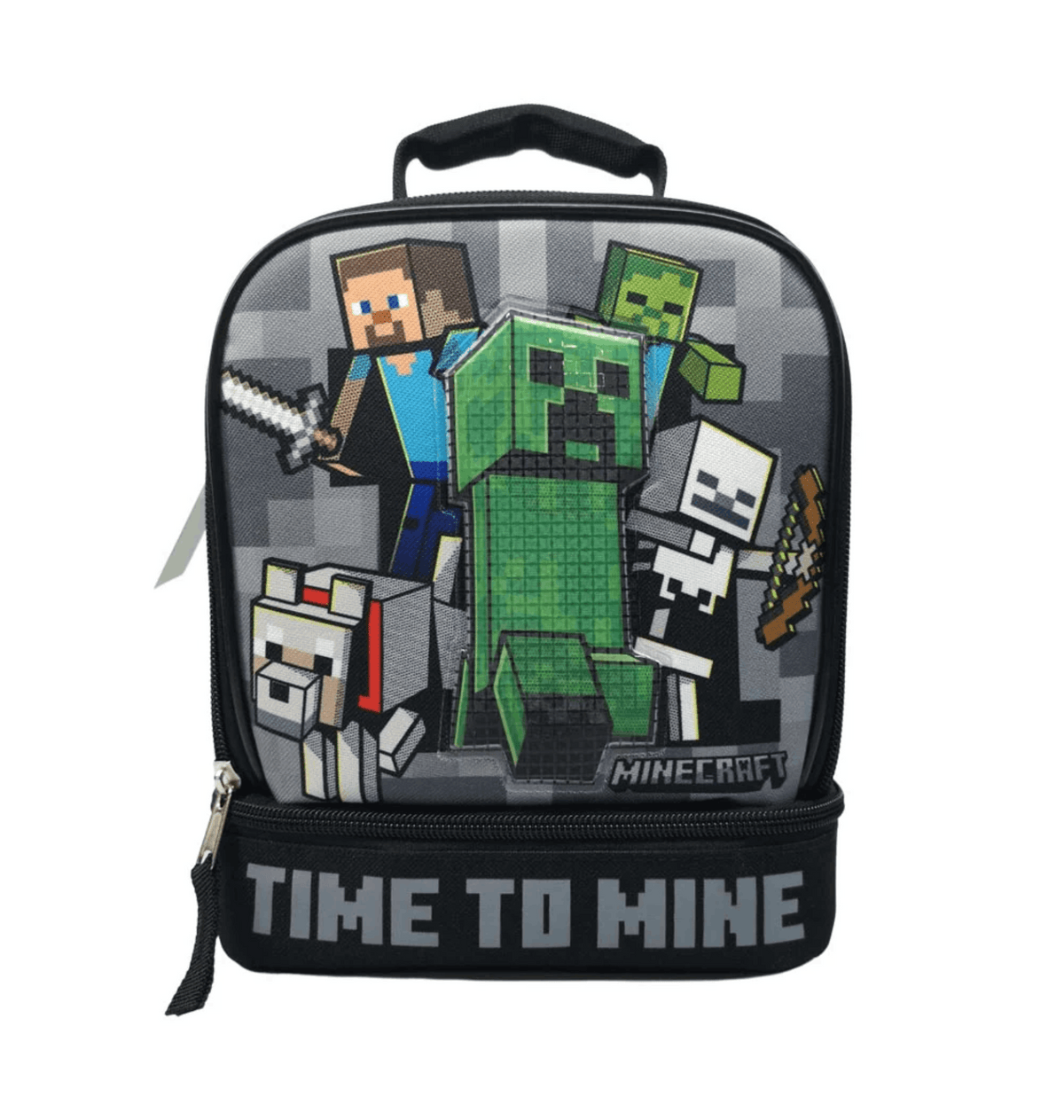black Lunch Boxes & Bags Front