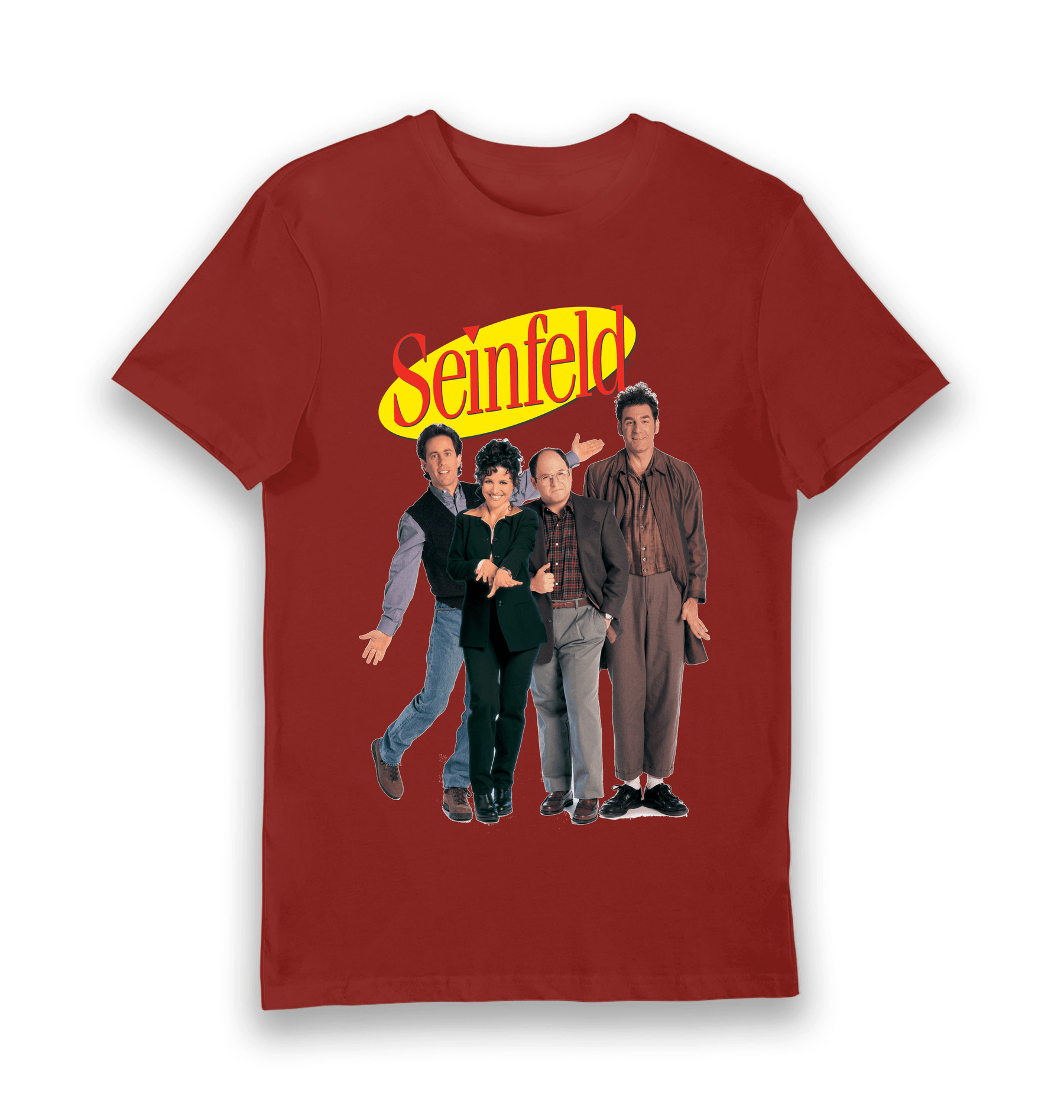 Brick Red Printed T-shirt Front