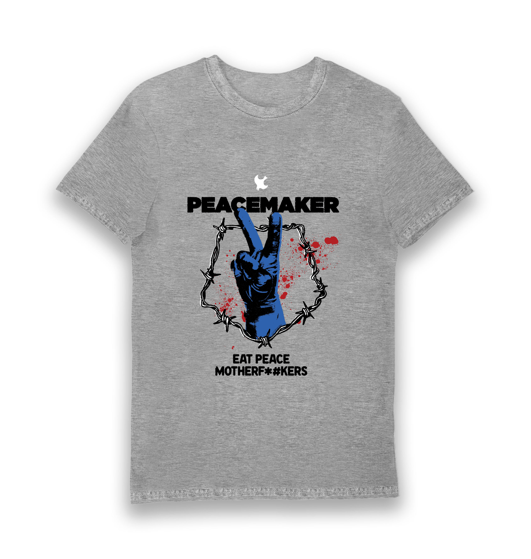 Sports Grey Printed T-shirt Front