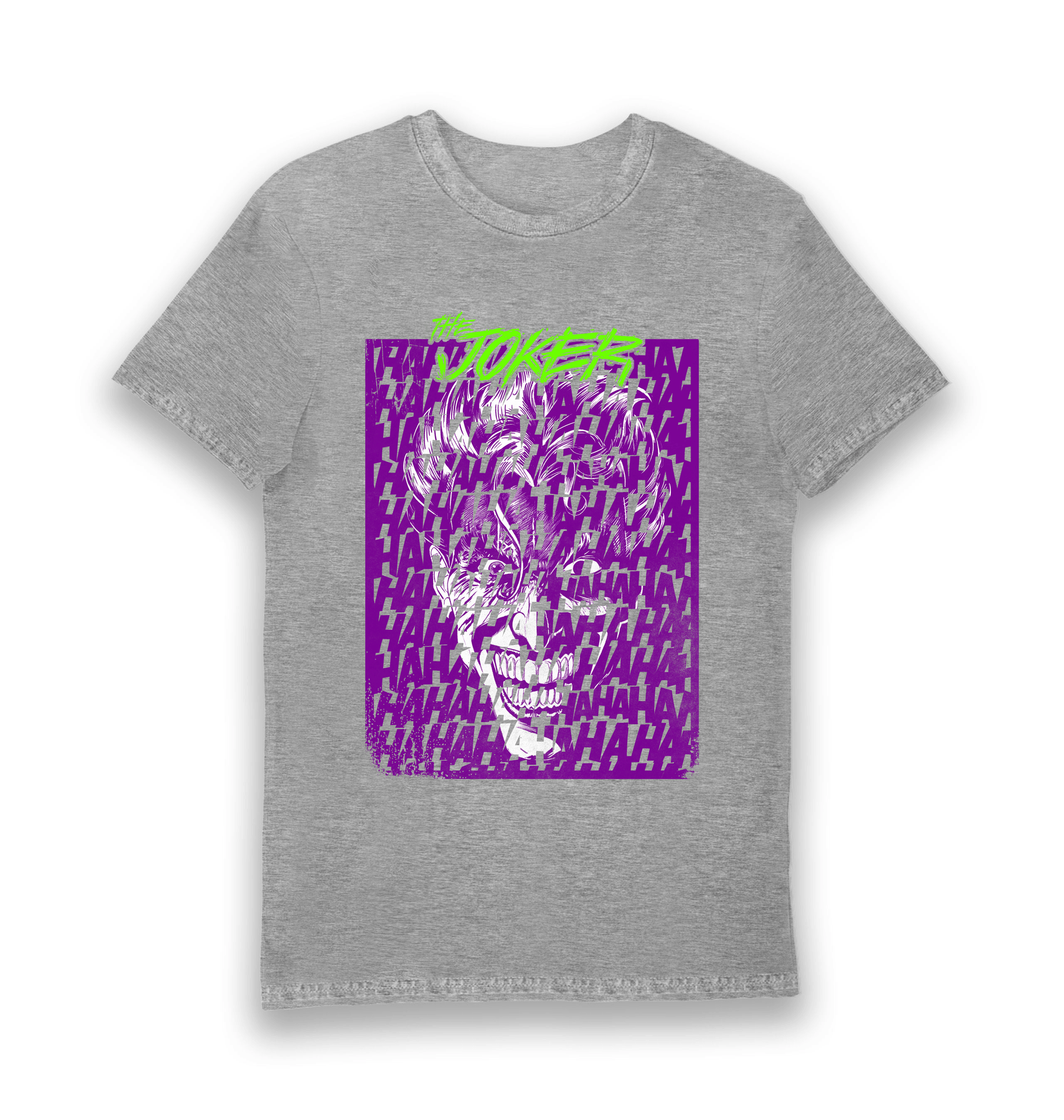 Sports Grey Printed T-shirt Front