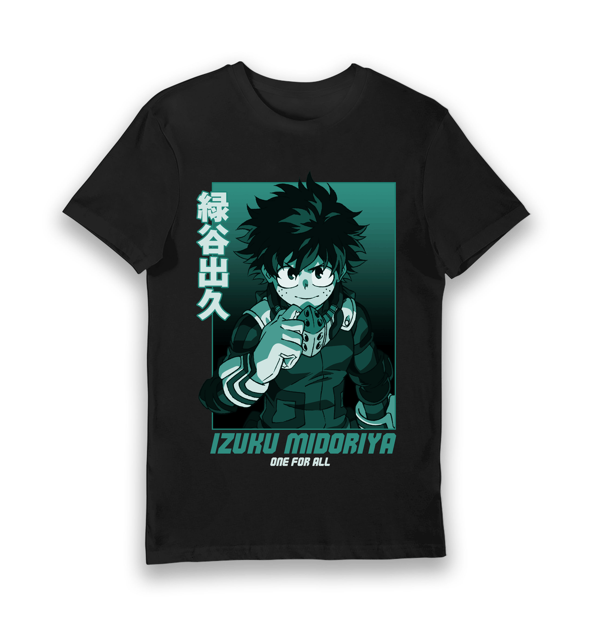 Black Printed T-shirt Front