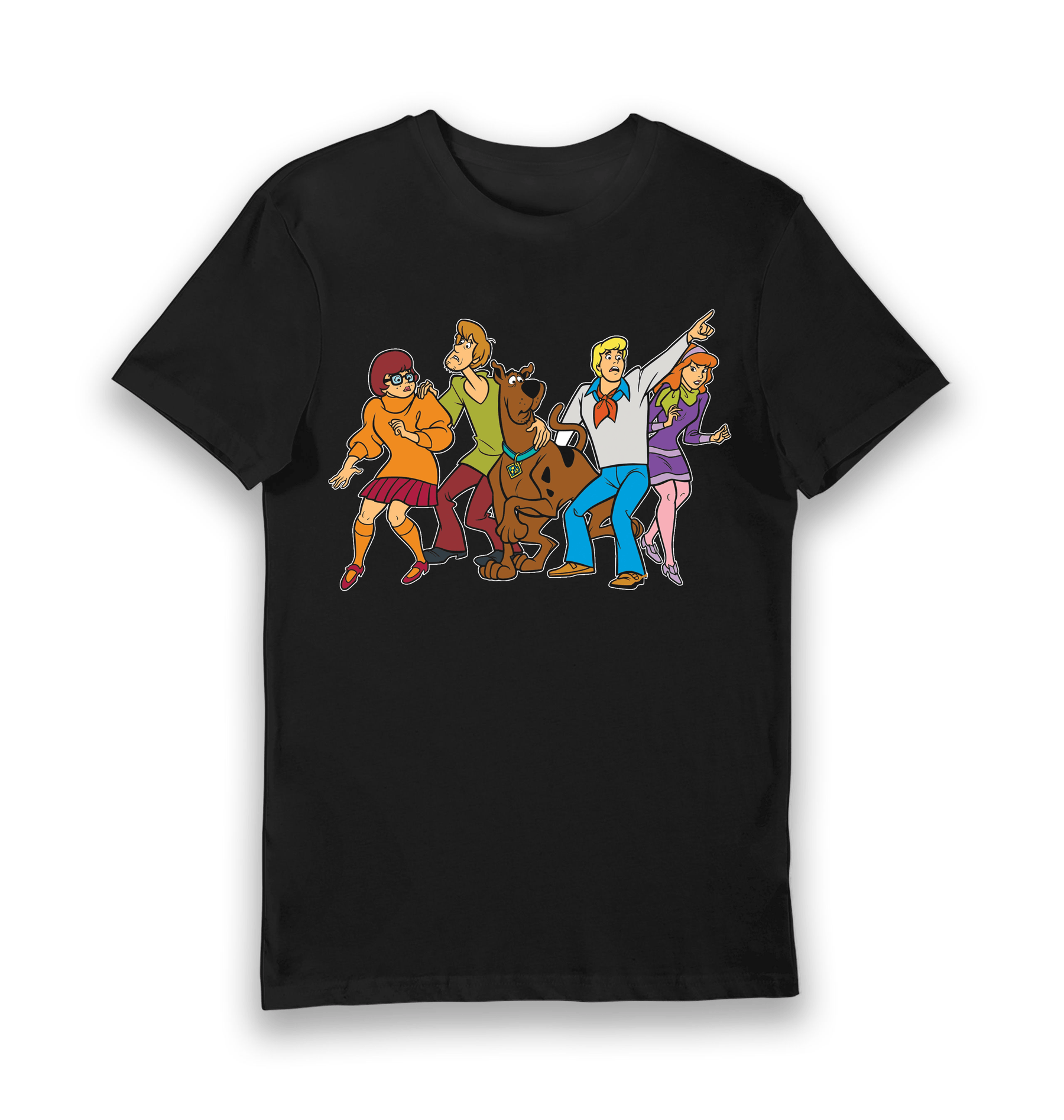 Black Printed T-shirt Front