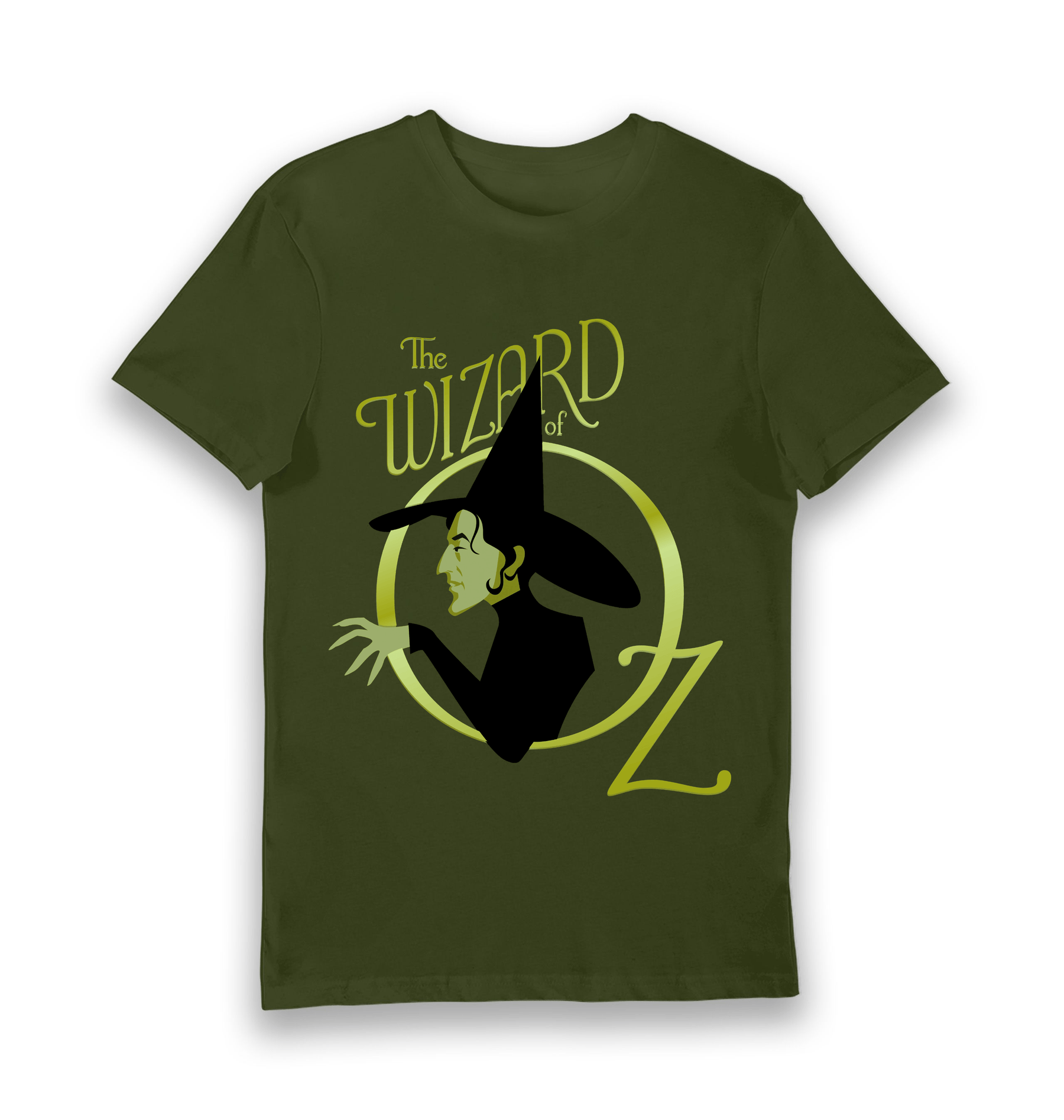 Forest Green Printed T-shirt Front