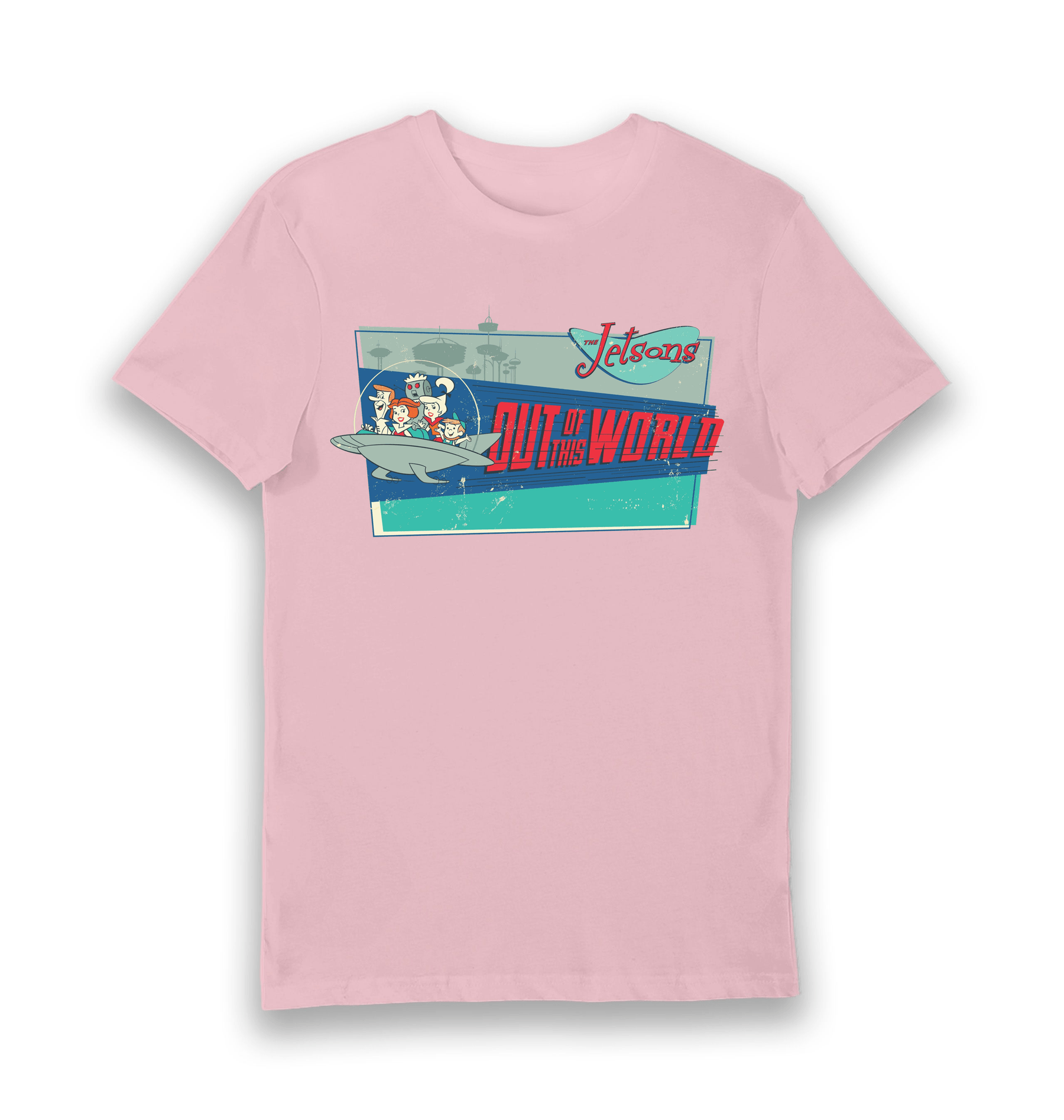 Pink Printed T-shirt Front