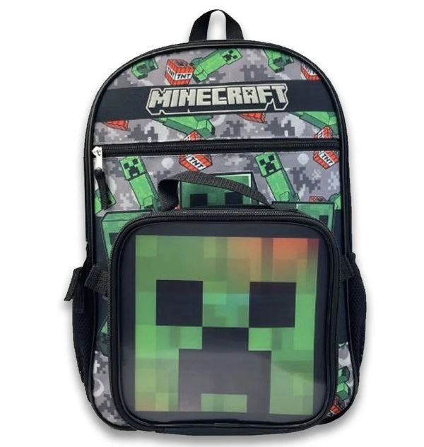 Minecraft TNT Creeper Backpack & Image Changing Lenticular Lunch Bag 2