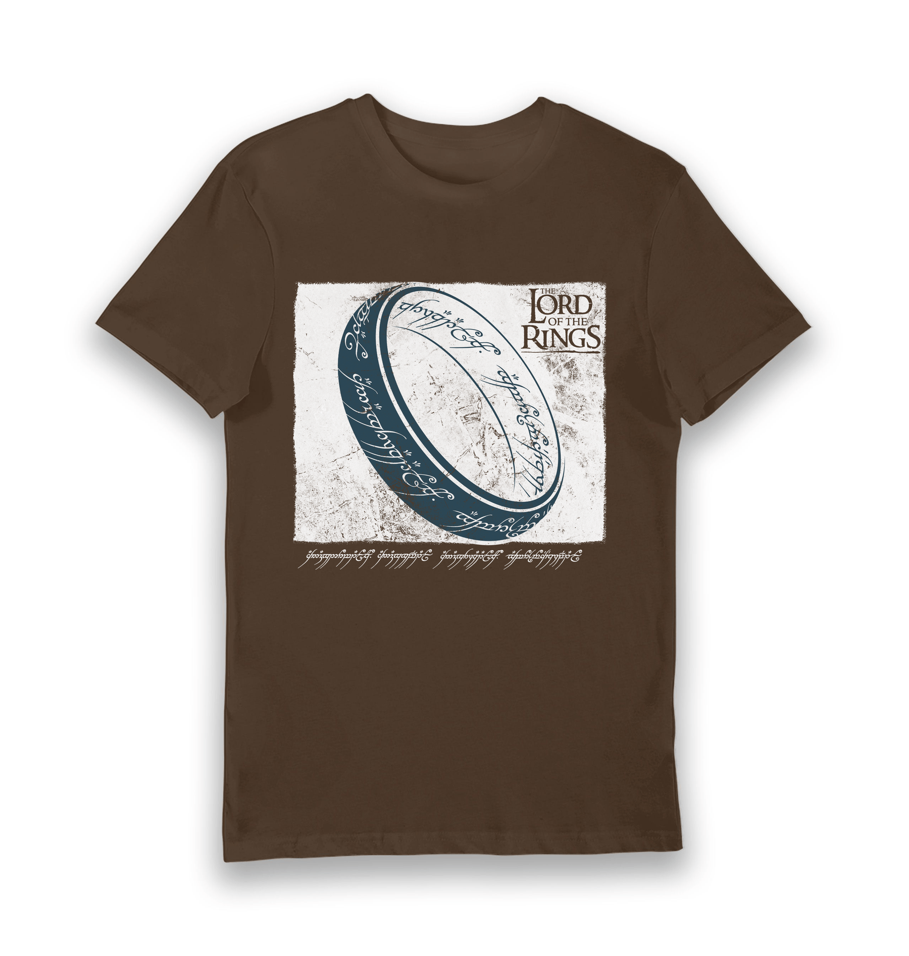 Brown Printed T-shirt Front
