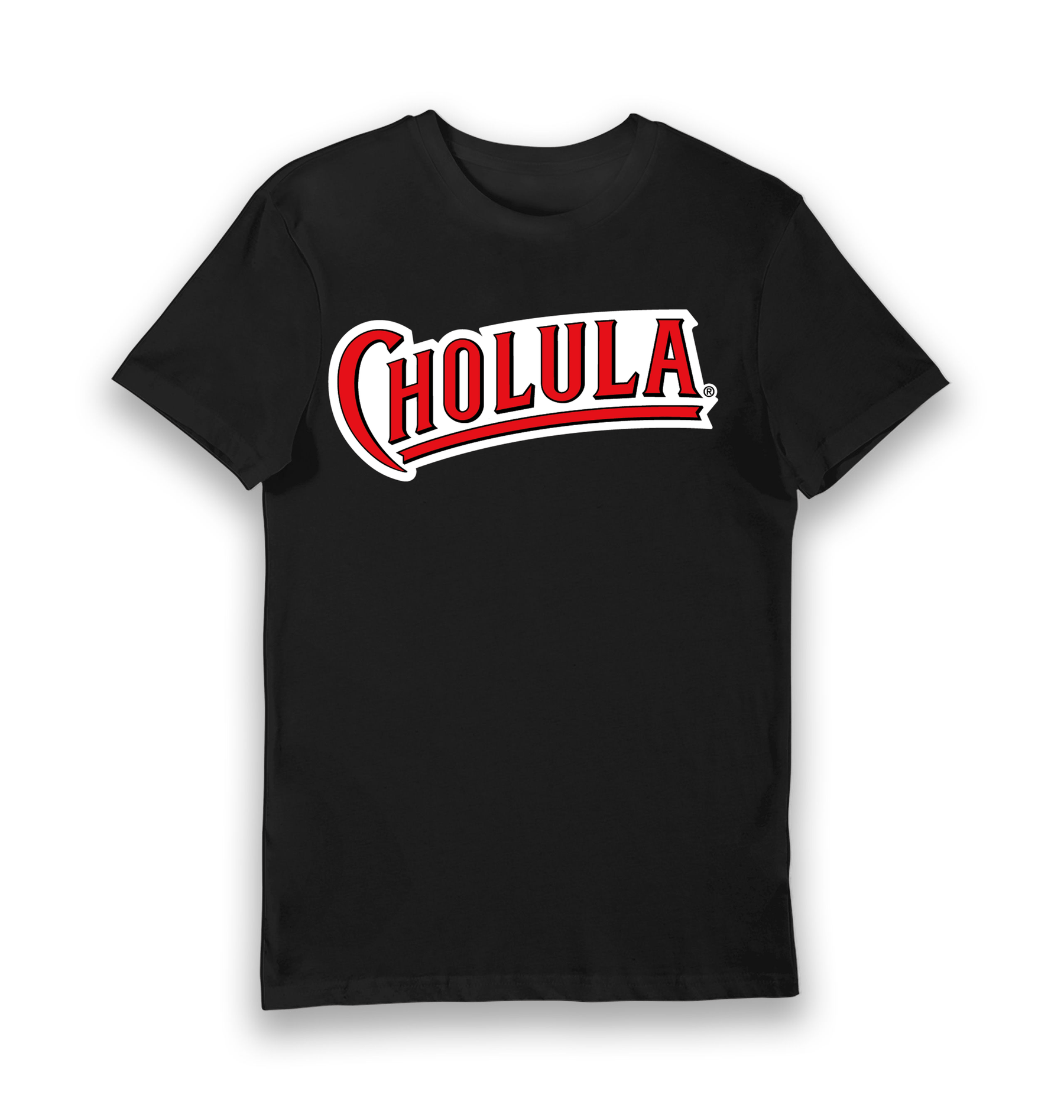 Black Printed T-shirt Front