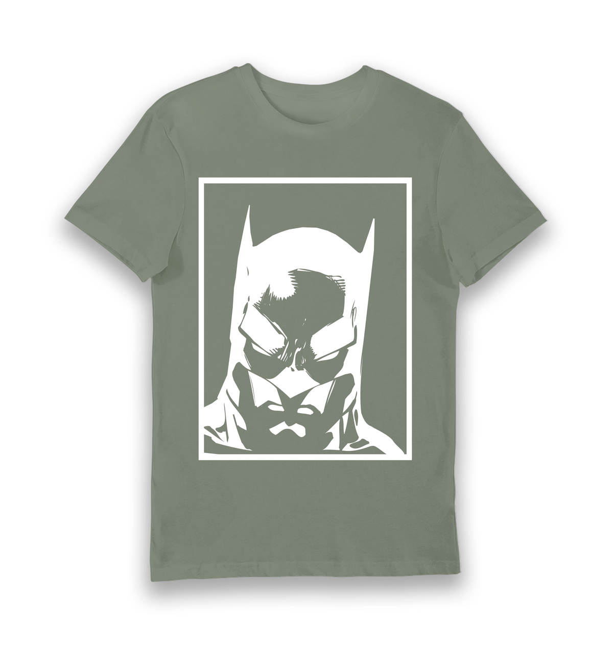 Khaki Printed T-shirt Front