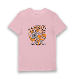 Pink Printed T-shirt Front