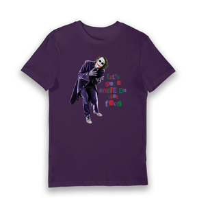 Purple Printed T-shirt Front