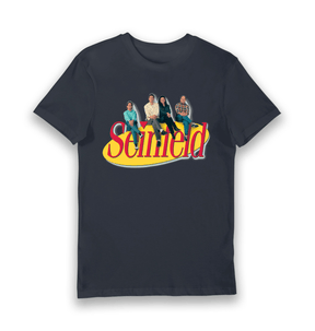Navy Printed T-shirt Front