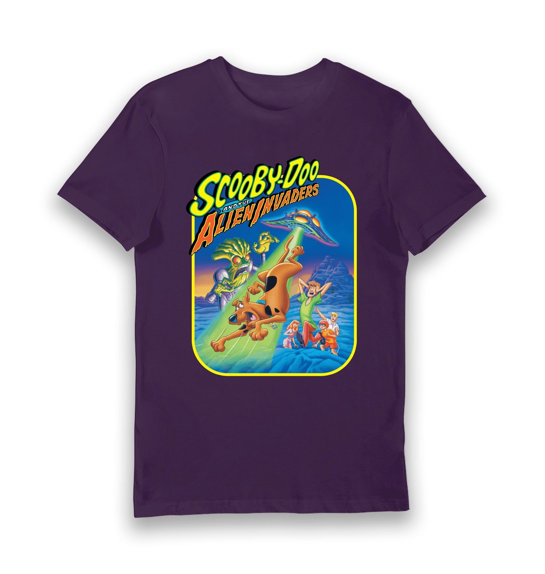 Purple Printed T-shirt Front