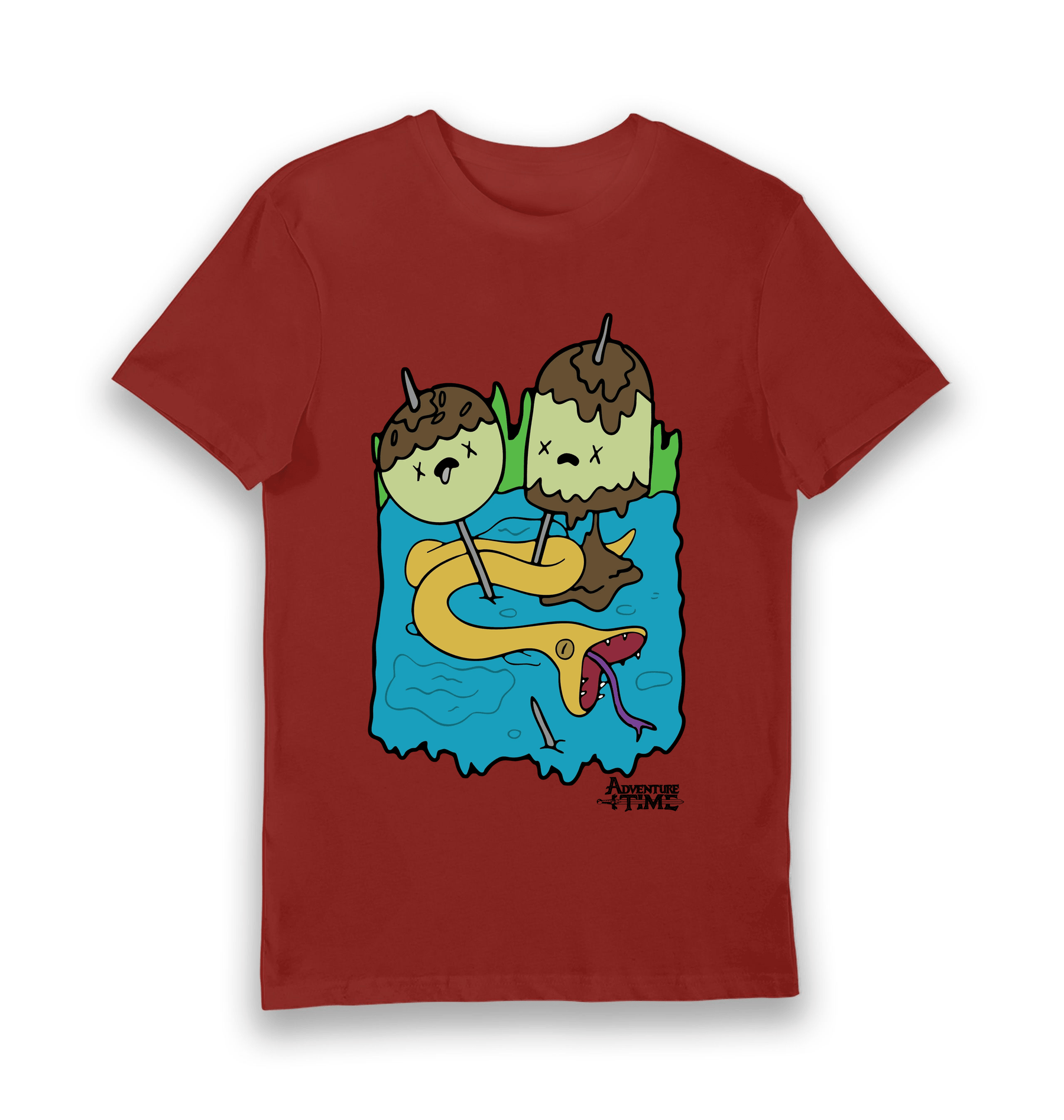 Brick Red Printed T-shirt Front