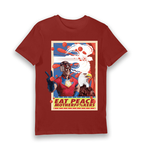 Brick Red Printed T-shirt Front