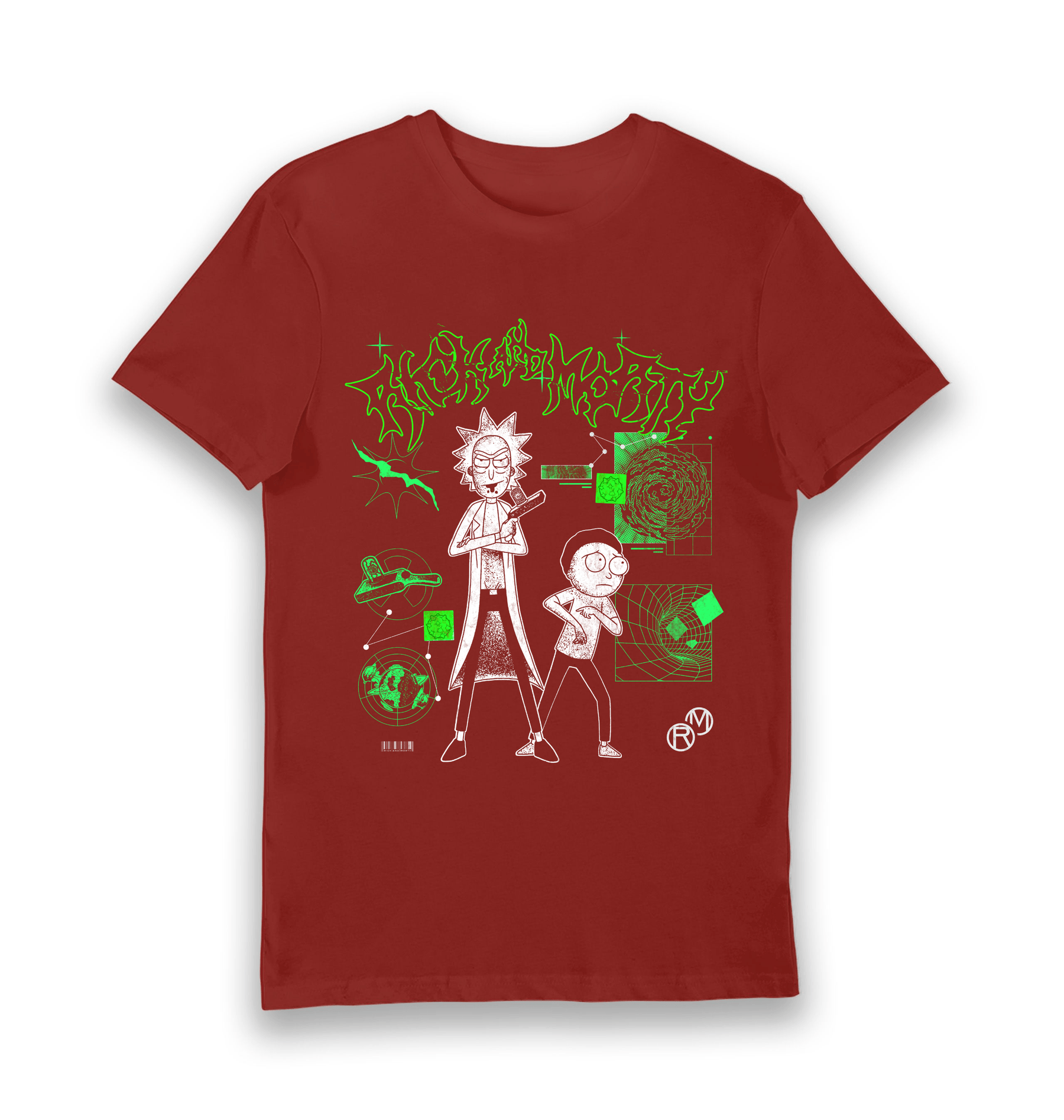 Brick Red Printed T-shirt Front