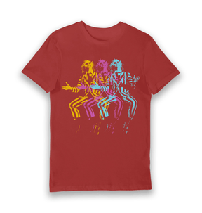 Red Printed T-shirt Front