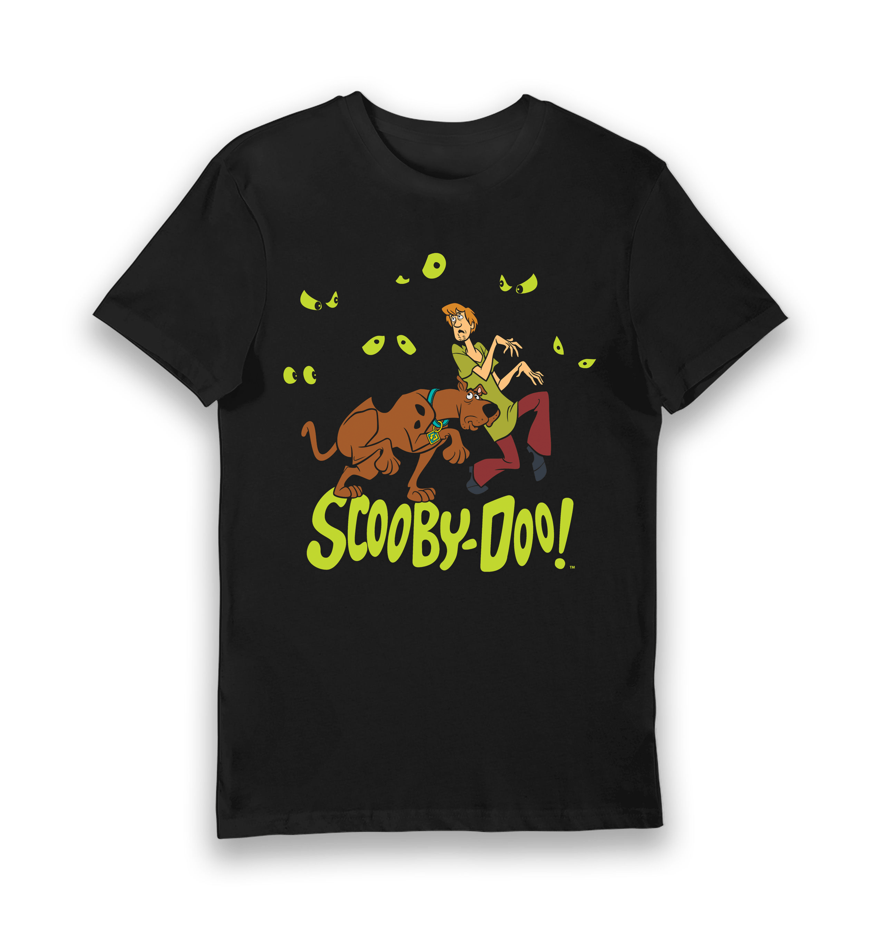 Black Printed T-shirt Front