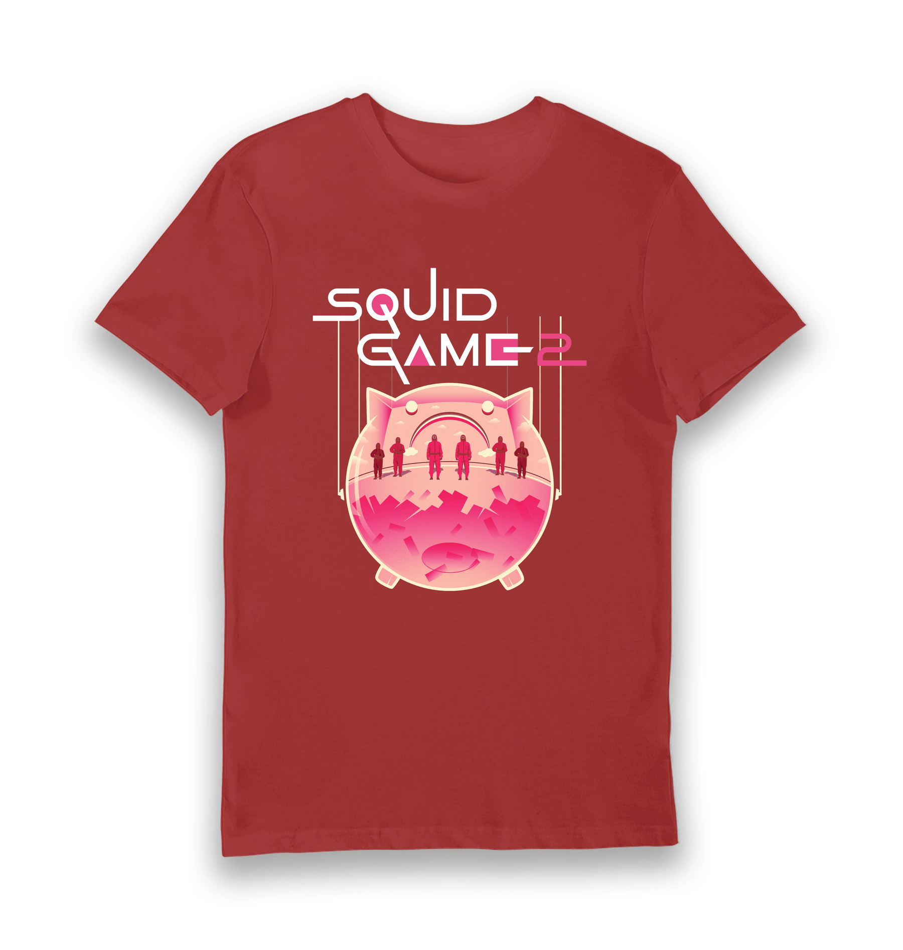 Red Printed T-shirt Front