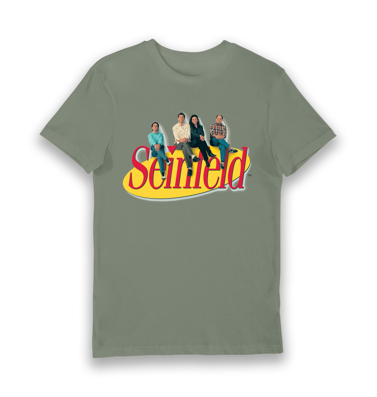 Khaki Printed T-shirt Front