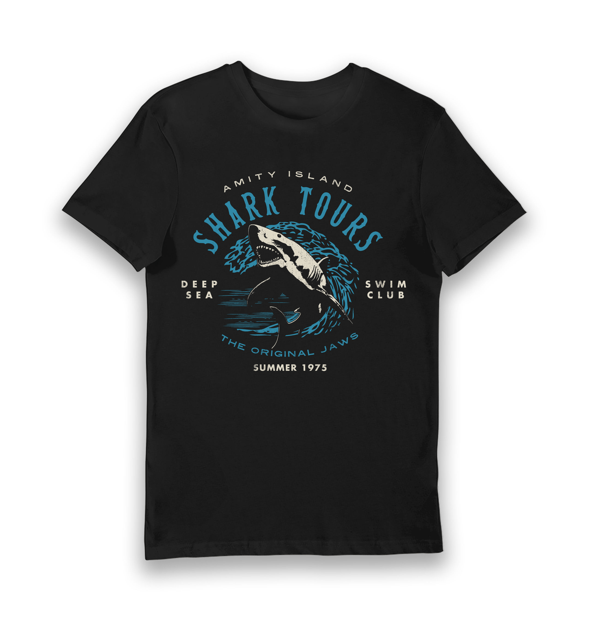 Black Printed T-shirt Front
