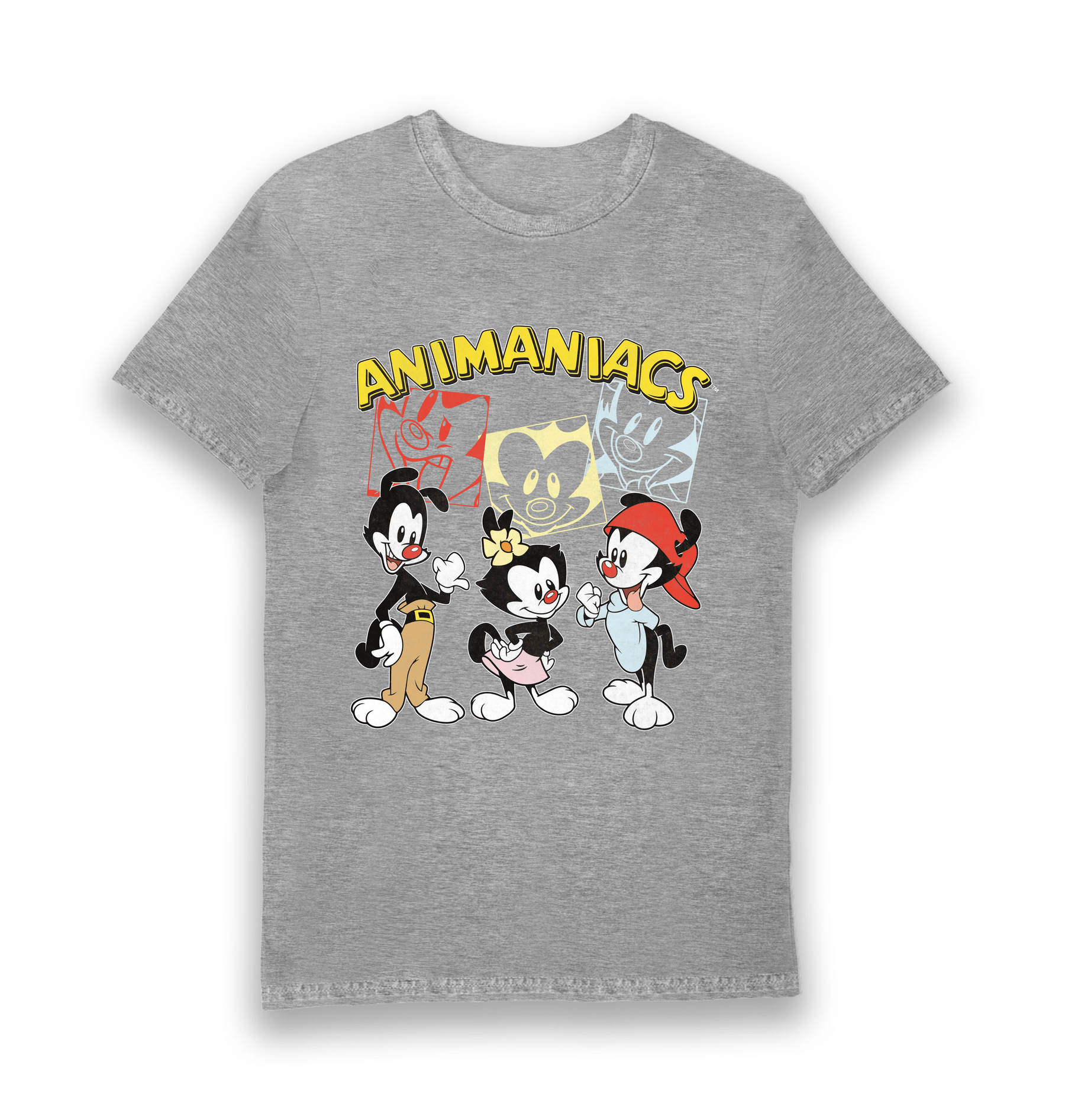 Sports Grey Printed T-shirt Front