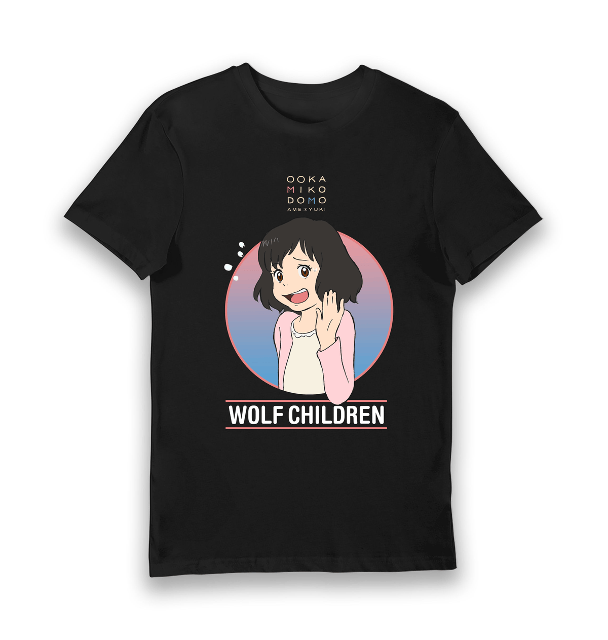 Black Printed T-shirt Front