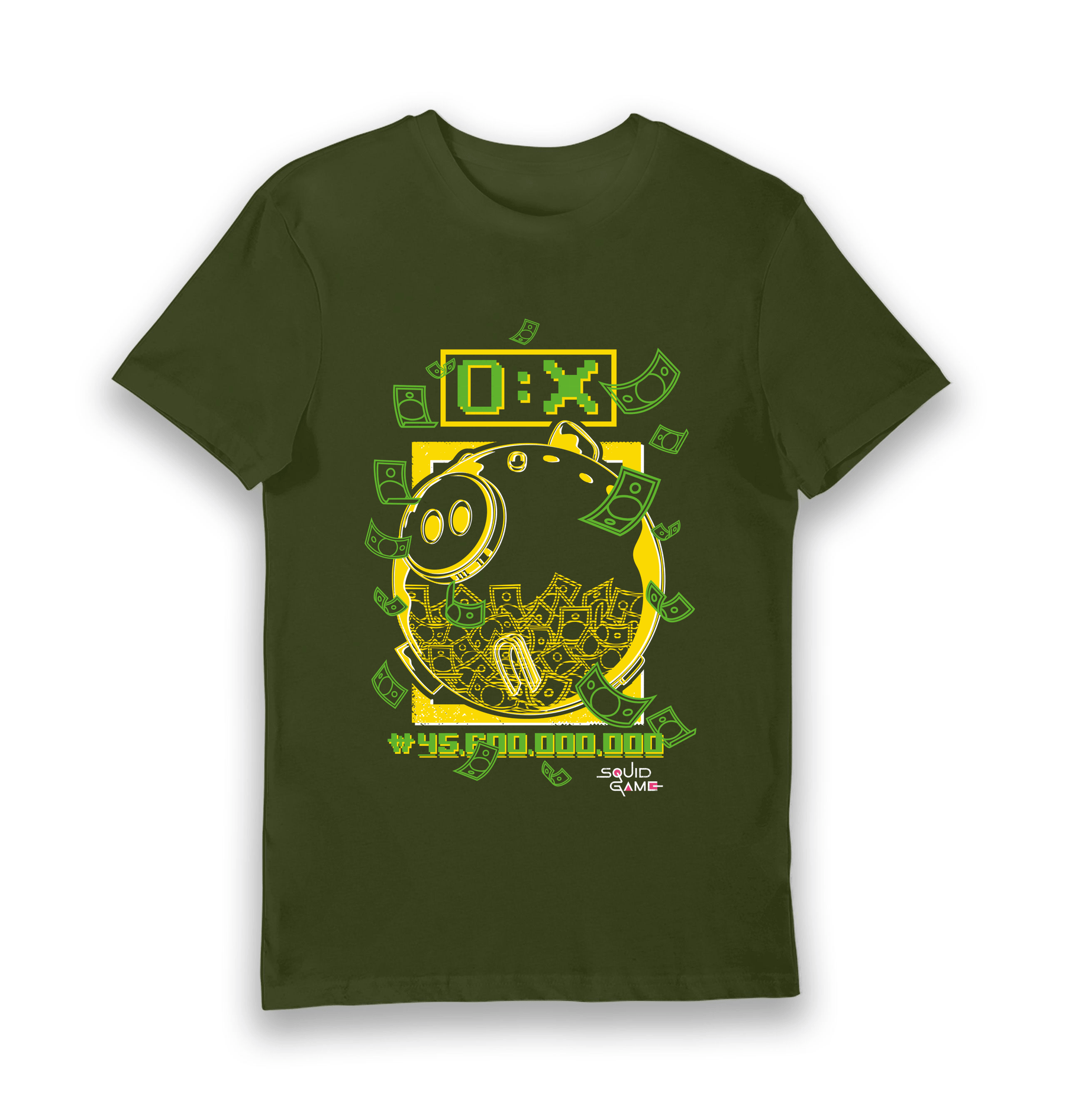 Forest Green Printed T-shirt Front