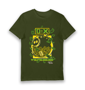 Forest Green Printed T-shirt Front