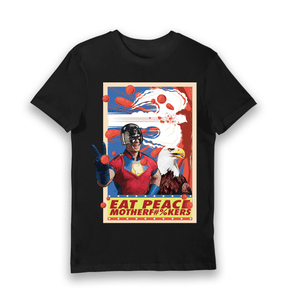 Black Printed T-shirt Front