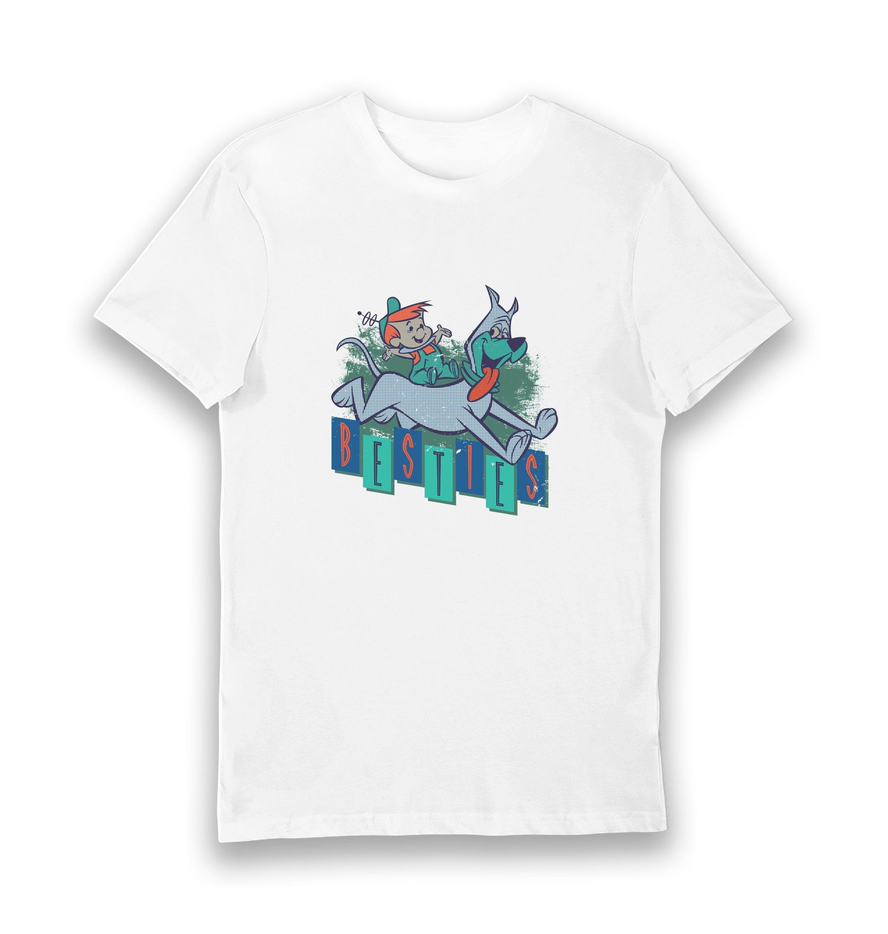 White Printed T-shirt Front