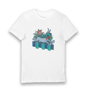 White Printed T-shirt Front