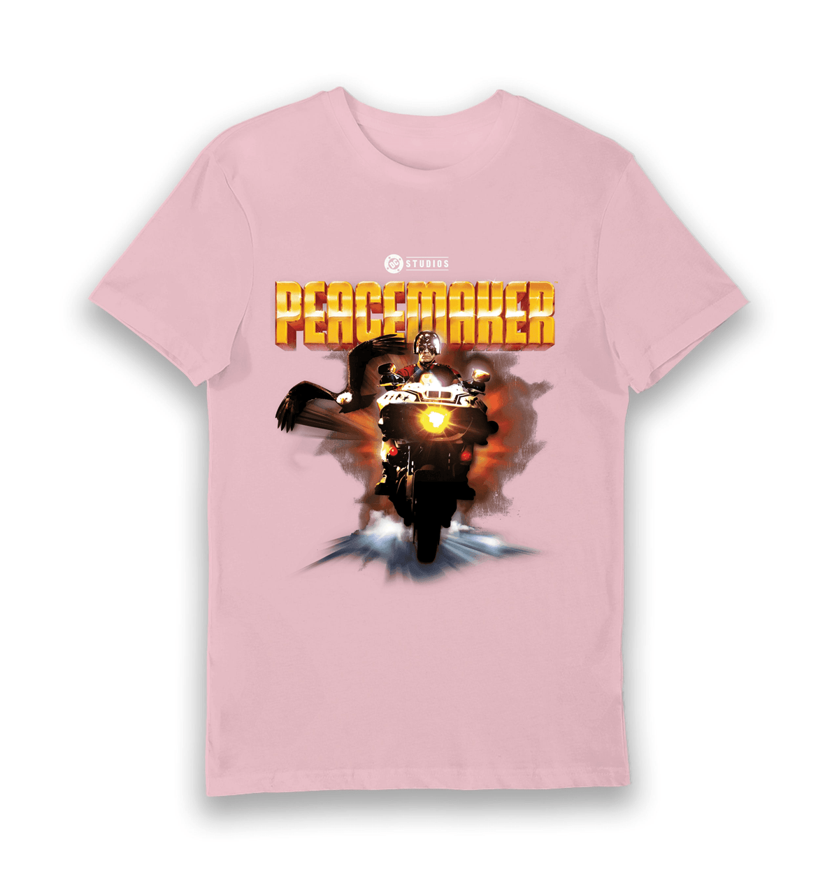 Pink Printed T-shirt Front