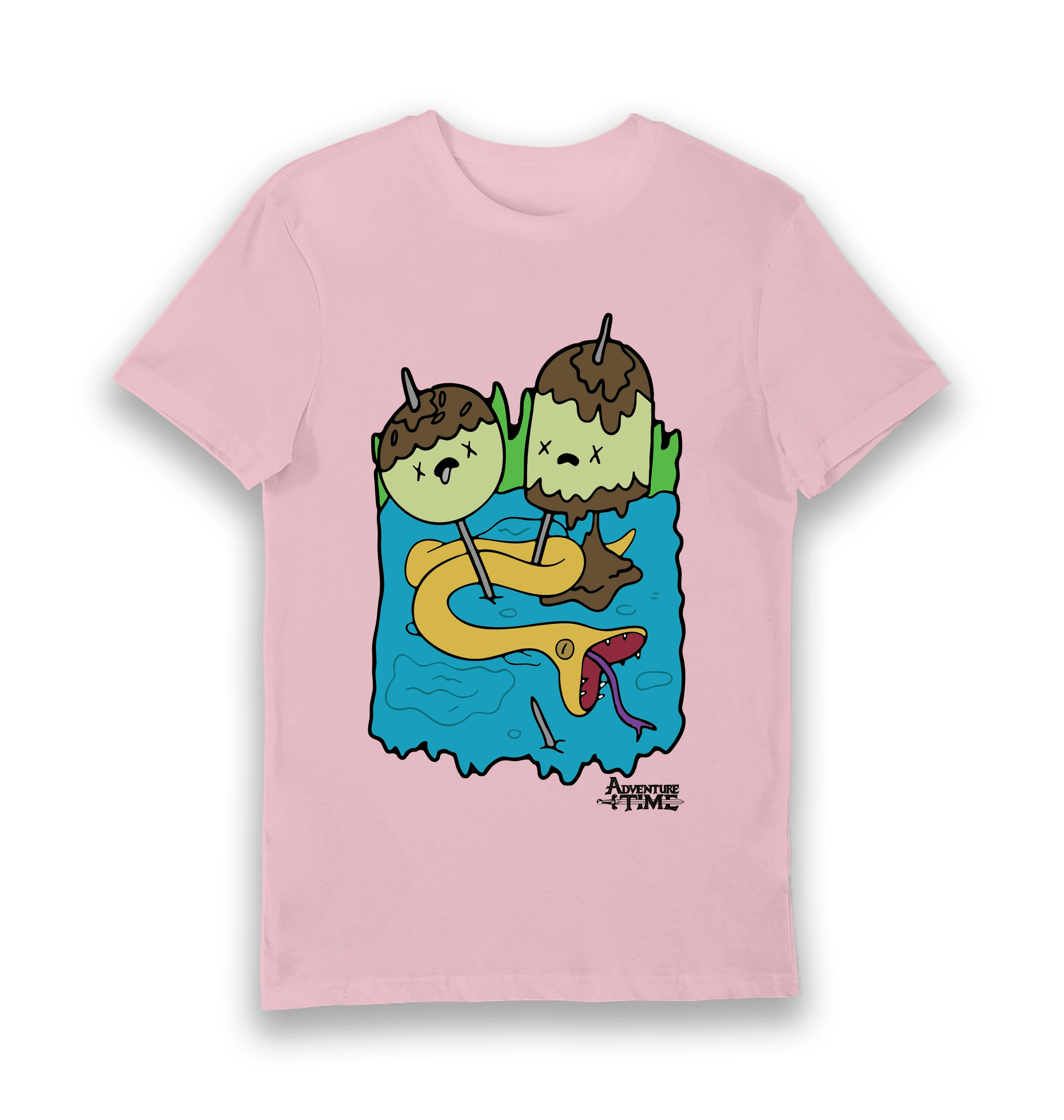 Pink Printed T-shirt Front