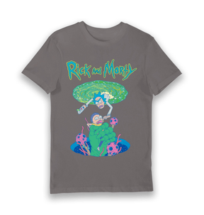 Charcoal Printed T-shirt Front