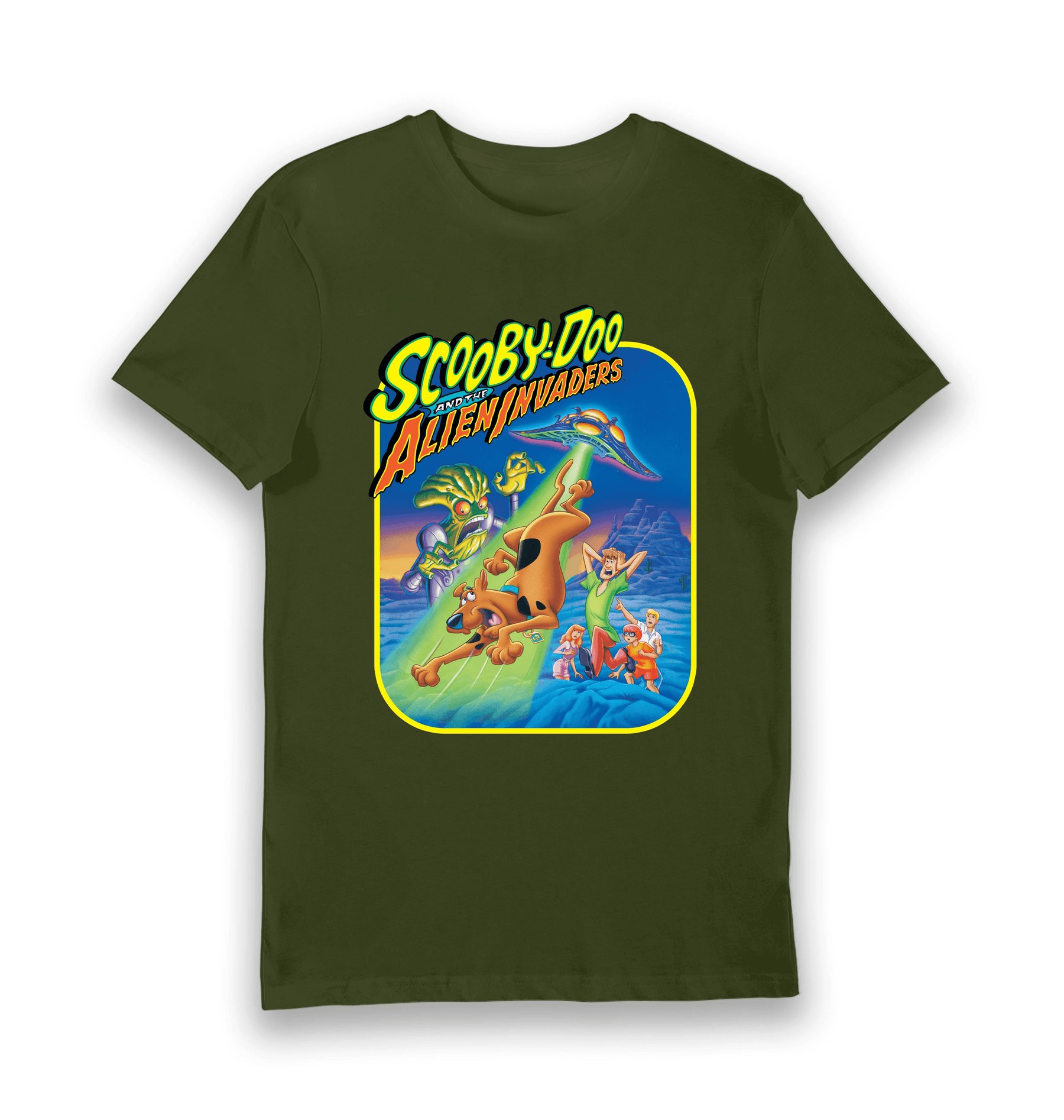Forest Green Printed T-shirt Front