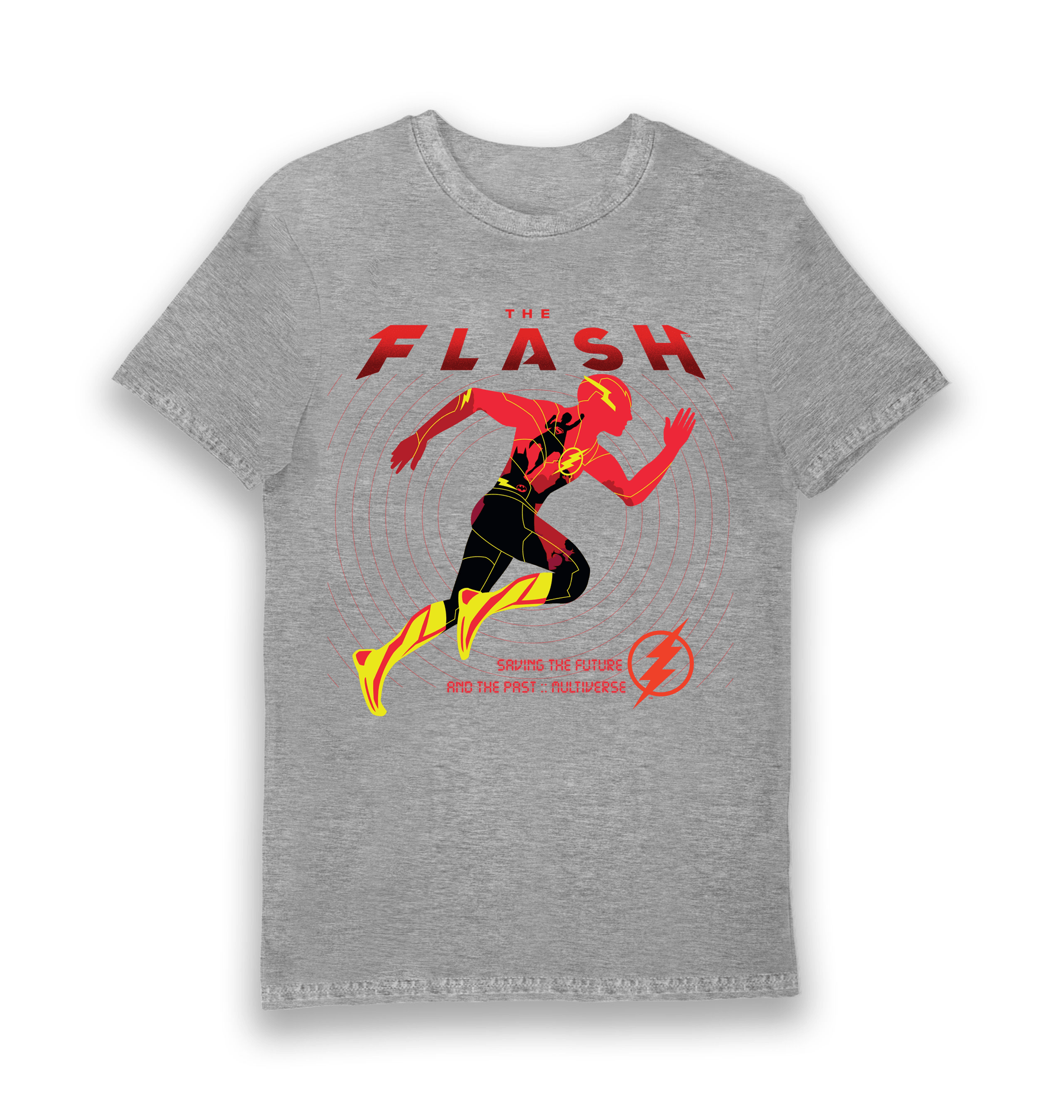 Sports Grey Printed T-shirt Front