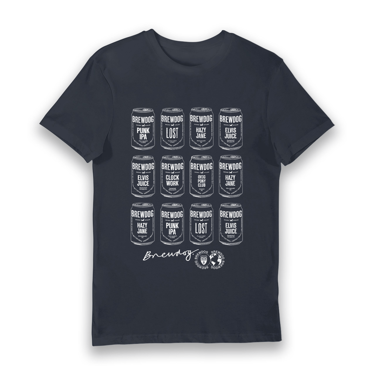 Navy Printed T-shirt