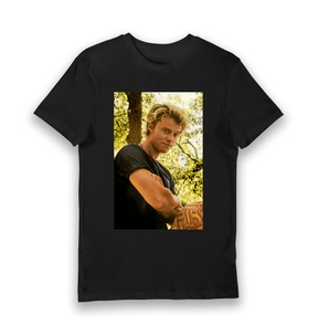 Black Printed T-shirt Front