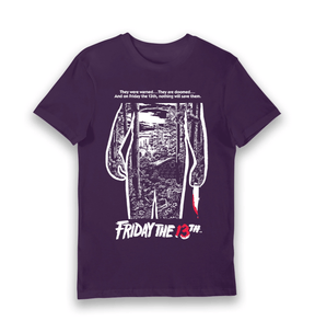 Purple Printed T-shirt Front