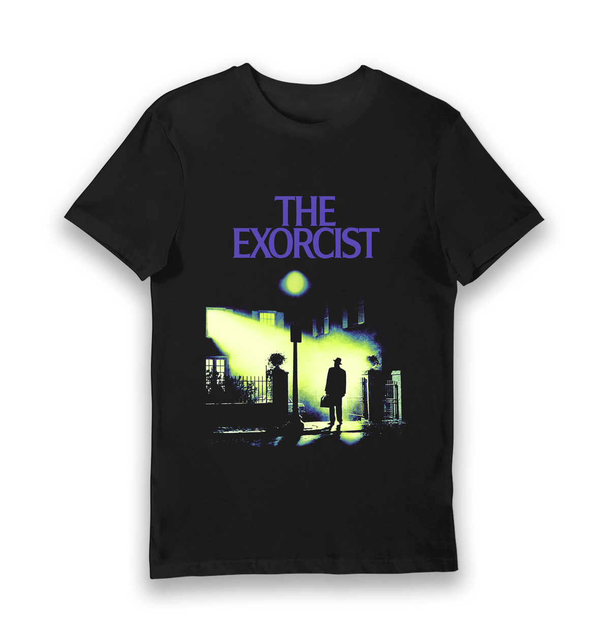 Black Printed T-shirt Front