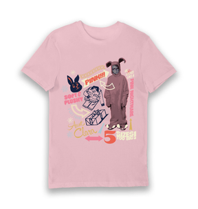 Pink Printed T-shirt Front