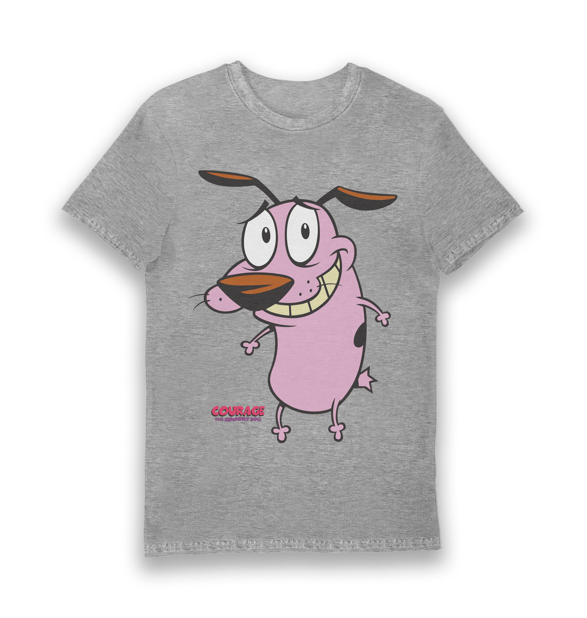 Sports Grey Printed T-shirt Front