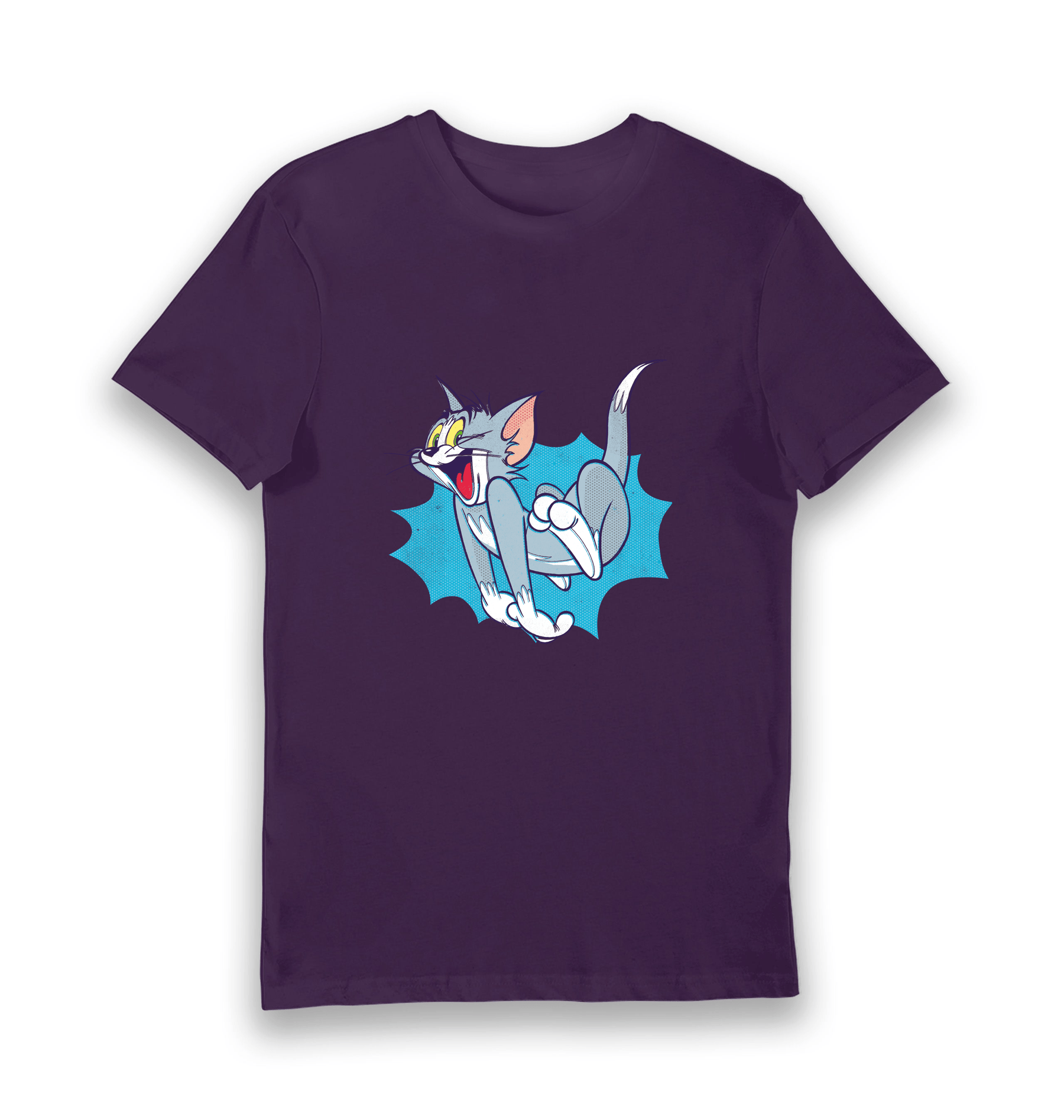Purple Printed T-shirt Front