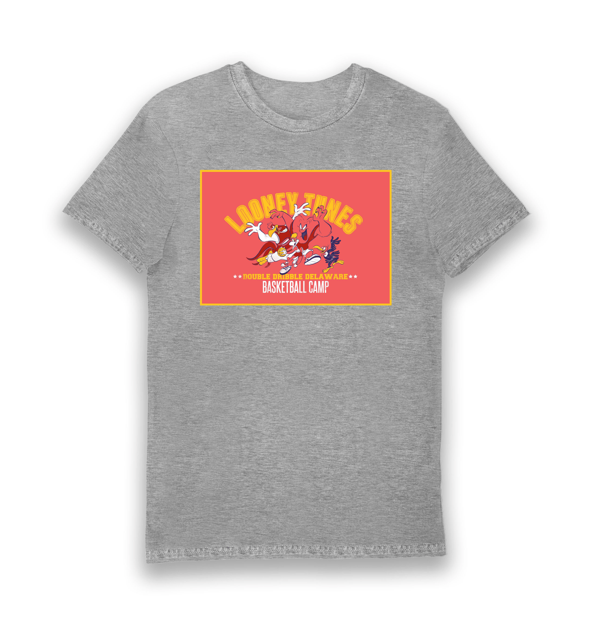 Sports Grey Printed T-shirt Front