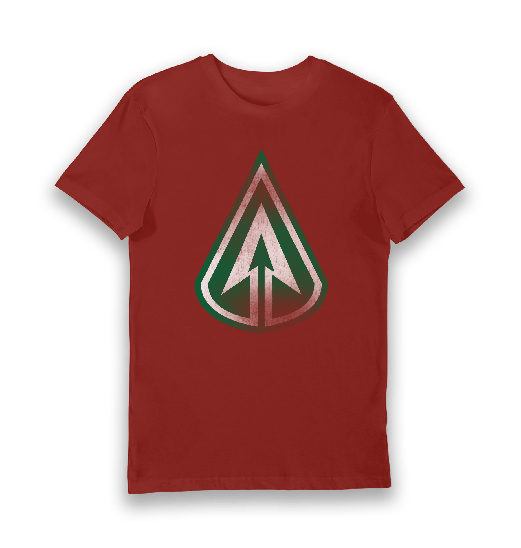 Brick Red Printed T-shirt Front