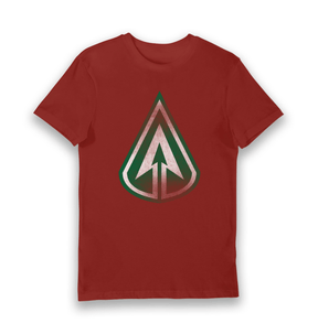 Brick Red Printed T-shirt Front