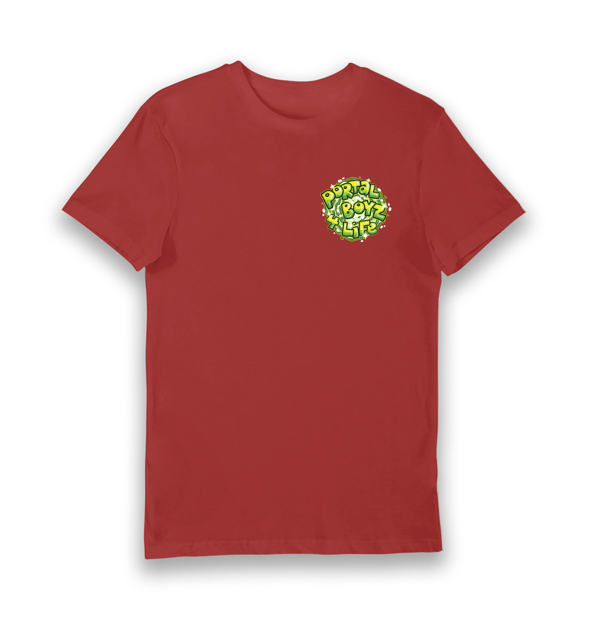 Red Printed T-shirt Front